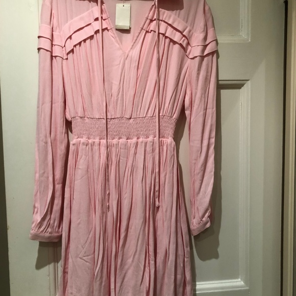 maje pink pleated dress Short dress Pink For Women